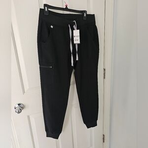 Figs Black Jogger Pants